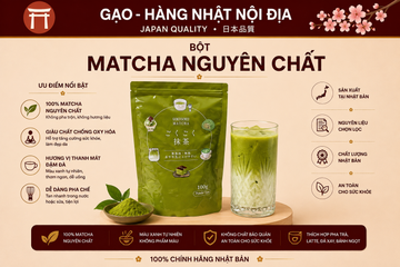 Bột matcha nguyên chất Gokugoku Matcha Kagishima Nhật Bản 100g