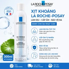 Xịt Khoáng La Roche-Posay Thermal Spring Water 300ml Làm Dịu Cấp Ẩm Cho Da Nhạy Cảm Chính Hãng