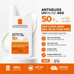 Kem Chống Nắng La Roche-Posay Anthelios UVMune 400 Invisible Fluid SPF50+ 50ml Cho Da Nhạy Cảm
