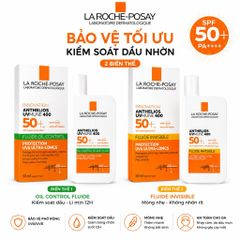 Kem Chống Nắng La Roche-Posay Anthelios UVMune 400 SPF50+ PA++++ 50ml (Oil Control/Invisible Fluid)