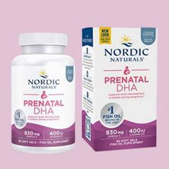 Nordic Naturals Prenatal DHA |90 viên| Tăng cường đề kháng cho Mẹ Bầu & Giảm biến chứng thai kỳ - Phát triển não bộ & Hoàn thiện thị giác cho thai nhi [SP Chuẩn Mỹ]