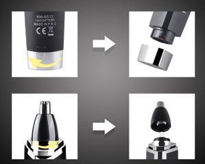 Máy Tỉa Lông Mũi Kemei Dùng Pin Tiện Lợi 