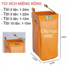 ✅ Túi đựng xích, túi treo xích dùng trên pa lăng xích điện, xích kéo tay 500kg, 1 tấn, 2 tấn, 3 tấn, 5 tấn, 10 tấn
