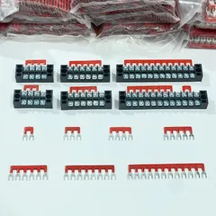 ✅ Combo 10 Thanh nối tắt cầu đấu MÀU ĐỎ, thanh dăm cài, thanh lược các loại 15A, 25A, 45A cho cầu đấu Domimo, cầu đấu TB