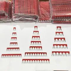 ✅ Combo 10 Thanh nối tắt cầu đấu MÀU ĐỎ, thanh dăm cài, thanh lược các loại 15A, 25A, 45A cho cầu đấu Domimo, cầu đấu TB