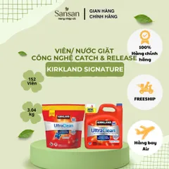 Viên Giặt Kirkland Signature Ultra Clean HE 152 Viên - Giặt Sạch Quần Áo, Hương Thơm Tươi Mát, Dùng Cho Mọi Loại Máy