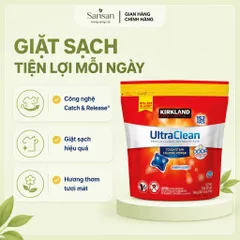 Viên Giặt Kirkland Signature Ultra Clean HE 152 Viên - Giặt Sạch Quần Áo, Hương Thơm Tươi Mát, Dùng Cho Mọi Loại Máy