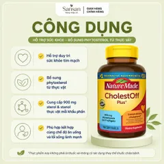 Nature Made CholestOff Plus 210 Viên Nang Mềm - Hỗ Trợ Duy Trì Cholesterol Khỏe Mạnh, Bổ Sung Phytosterol Thực Vật