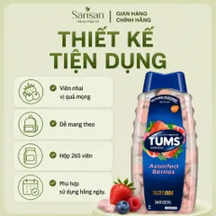 Kẹo nhai TUMS Ultra Strength 1000 Hương Quả Mọng 265 Viên Nhai