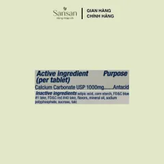 Kẹo nhai TUMS Ultra Strength 1000 Hương Quả Mọng 265 Viên Nhai