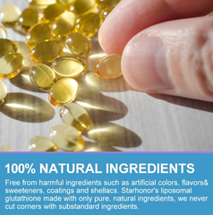 Viên nang hỗ trợ trắng và sáng da chống oxy hóa 1000mg 120 viên nang 
