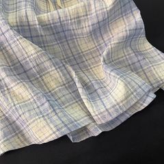 Bộ Đồ Ngủ Cotton Xanh Kẻ Sọc Phong Cách Mới Mùa Hè, Có Miếng Lót Ngực