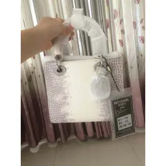 (VIP ORDER LIMITED) - Túi xách nữ trắng da BẠCH TẠNG size 20 bản nội địa Trung cao cấp ombre đốm