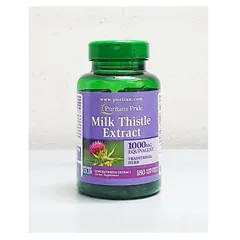Bổ gan Milk Thistle Extract 1000 mg chai 180 viên hãng Puritan’s Pride từ Mỹ