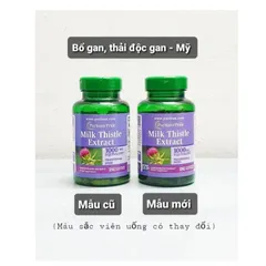 Bổ gan Milk Thistle Extract 1000 mg chai 180 viên hãng Puritan’s Pride từ Mỹ