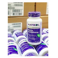 Viên Uống Natrol Biotin 10000 Mcg hộp 100 Viên Của Mỹ - Biotin 10.000 mcg 795060
