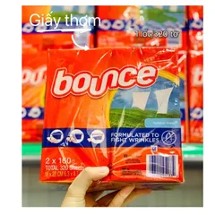 Nguyên Hộp Giấy Thơm Quần Áo Bounce 160 tờ Nội Địa Mỹ