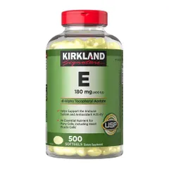 Vitamin E Kirkland - Hỗ trợ làm mịn da giúp liền sẹo sau mụn sản xuất Mỹ
