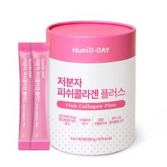 Collagen thủy phân trọng lượng thấp 500Da 90 gói Nutri D-DAY giúp sáng da mờ nám, khỏe tóc móng [hàng nhập khẩu]