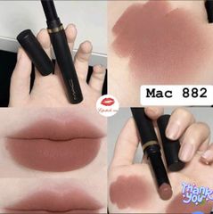 Son lì- 882  màu hồng đất, son Mac Powder Kiss Velvet Blur Slim Stick Lipstick All-Star Anise, fullsize fullbox, hàng nhập Mỹ
