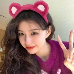 Băng đô cái tóc hình gấu dâu