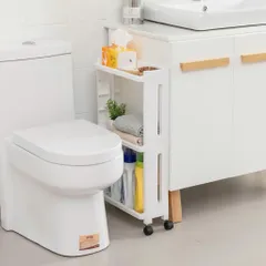 Kệ Hẹp Di Động 4 Tầng Có Bánh Xe Di Chuyển Siêu Hot, Tiện Lợi