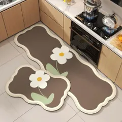 Bộ 2 thảm lót bếp, phòng ngủ, nhà tắm đa năng chất nỉ