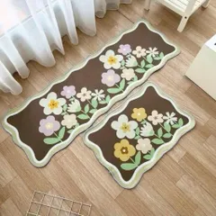 Bộ 2 thảm lót bếp, phòng ngủ, nhà tắm đa năng chất nỉ