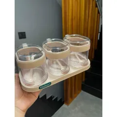 Bộ 4 Hủ Đựng Gia Vị Việt Nhật HOKORI
