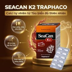 Viên uống giúp xương, răng chắc khỏe Seacan K2 Traphaco (6 vỉ x 10 viên)