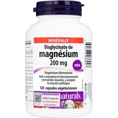 Viên uống hỗ trợ xương răng chắc khỏe Magnesium Bisglycinate Webber Naturals (120 viên)