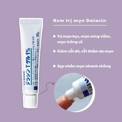 Kem Giảm Mụn T Gel 1% Nhật Bản 10gr, làm giảm mụn bọc, mụn mủ, mụn sưng viêm đỏ bằng cách ức chế vi khuẩn gây mụn