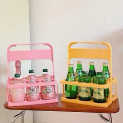 Giỏ Đựng Chai Lọ 6 Ngăn Gấp Gọn Màu Ngẫu Nhiên