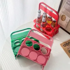 Giỏ Đựng Chai Lọ 6 Ngăn Gấp Gọn Màu Ngẫu Nhiên
