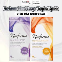 Norforms Feminine Deodorant Suppositories Long Lasting Odor Control Mỹ