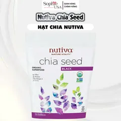 Hạt Chia Nutiva Organic Black Chia Seeds 907g Mỹ