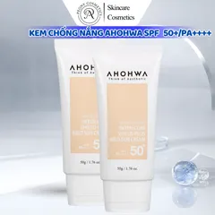 Ahohwa Kem chống nắng màu nền SPF 50+/PA++++ Inter Cure Shield Plus Mild Sun Cream 50gr