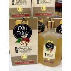 DẦU GỪNG 50ml Hỗ Trợ Giúp Giảm Đau Giúp Làm Ấm Nóng Da Phòng Cảm 795353