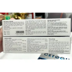 CETOGIN HỘP 60 Viên Hỗ Trợ Tăng Cường Tuần Hoàn Máu não 795369