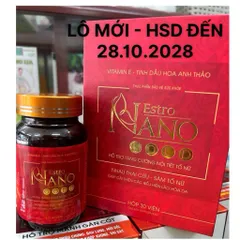 Estro Nano Gold – Hỗ trợ nội tiết tố nữ, đẹp da, giảm khô hạn (Hộp 30 viên) 795374