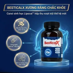 Viên uống BesticalX Ergopharm bổ sung canxi, vitamin D3 và vitamin K2, hỗ trợ xương, răng (30 viên) 795382