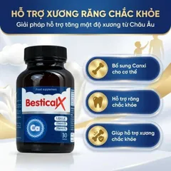 Viên uống BesticalX Ergopharm bổ sung canxi, vitamin D3 và vitamin K2, hỗ trợ xương, răng (30 viên) 795382