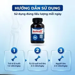 Viên uống BesticalX Ergopharm bổ sung canxi, vitamin D3 và vitamin K2, hỗ trợ xương, răng (30 viên) 795382