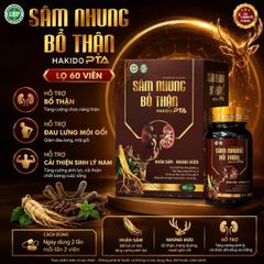 SÂM NHUNG BỔ THẬN HAKIDO LỌ 60 VIÊN