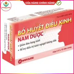 Bổ Huyết Điều Kinh Nam Dược Giúp Giảm Đau Bụng Kinh, Điều Hoà Kinh Nguyệt - Hộp 30 Viên