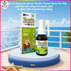 Xịt Họng Tacofin Kids Cho Trẻ Em Giúp Dịu Vùng Cổ Họng Bị Viêm,Giảm Kích Ứng Khoang Miệng-Lọ 20ml