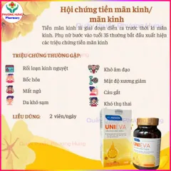 Dầu Hoa Anh Thảo UniEva Meracine  Giúp Cân Bằng Nội Tiết Cho Phụ Nữ Tiền Mãn Kinh Và Mãn Kinh-Lọ 60V