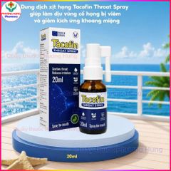 Xịt Họng Tacofin Dược Hậu Giang Giúp Dịu Vùng Cổ Họng Bị Viêm,Giảm Kích Ứng Khoang Miệng-Lọ 20ml
