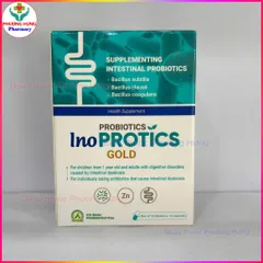 Men Vi Sinh InoProtics Gold Ích Nhân Bổ Sung Lợi Khuẩn Đường Ruột,Giảm Rối Loạn Tiêu Hóa - Hộp 100V