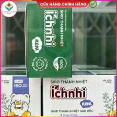 Siro Thanh Nhiệt Tiêu Độc Ích Nhi, Giúp Giải độc,Mát Gan,Giảm Mẩn Ngứa,Nhiệt Miệng-Hộp 20 Ống